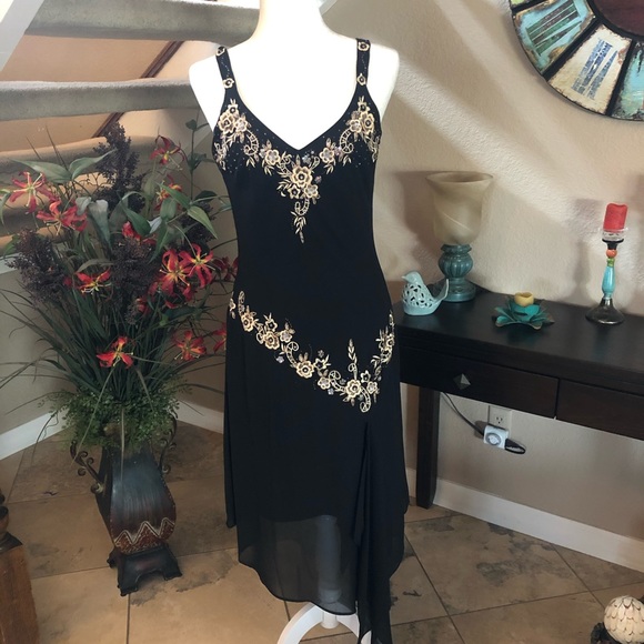 R&M Richards embellished beaded dress size 8 - Picture 1 of 5